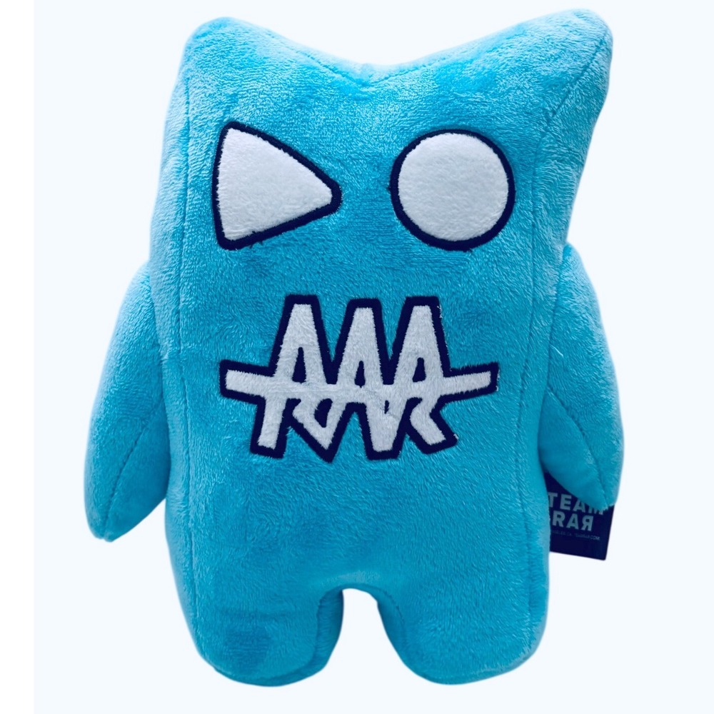 Team RAR Original Blue Monster Plush 10" YouTube Carter Sharer Official Toy